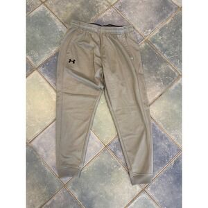 Under Armour Mens ColdGear Joggers Gray Loose Fit Sweatpants Large LG LG G G